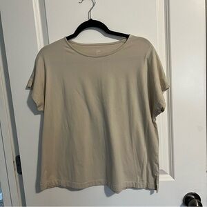 J.Jill beige top women’s size M.